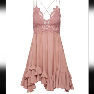 NWT Womens Free People Pink Adella Slip Dress